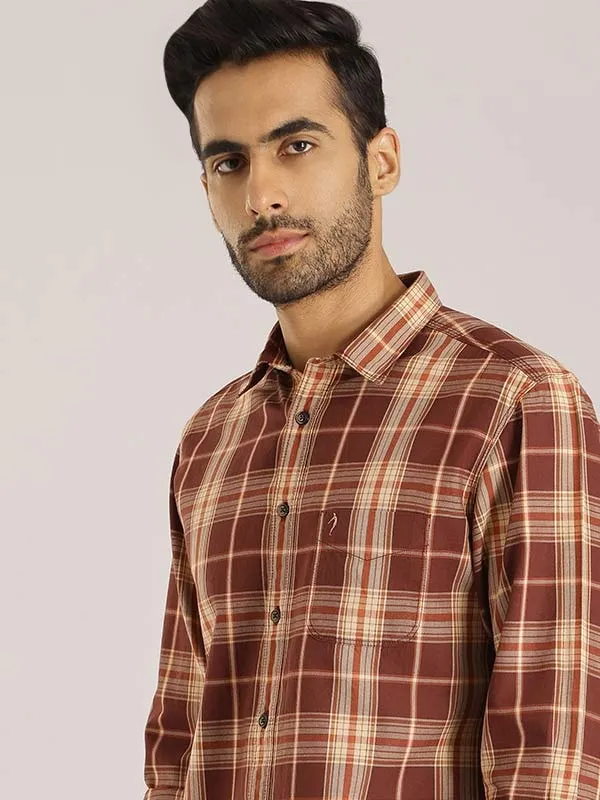 Men Checked Full Sleeve Cotton Shirt