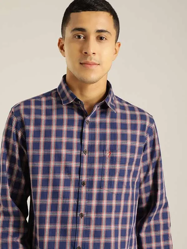 Men Checked Full Sleeve Cotton Shirt