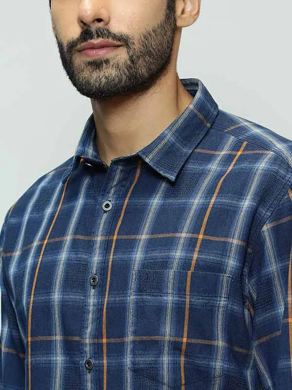 Men Checked Full Sleeve Cotton Shirt