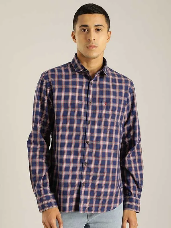 Men Checked Full Sleeve Cotton Shirt