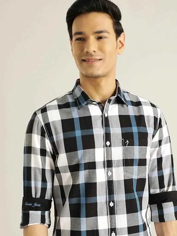 Men Checked Full Sleeve Cotton Shirt