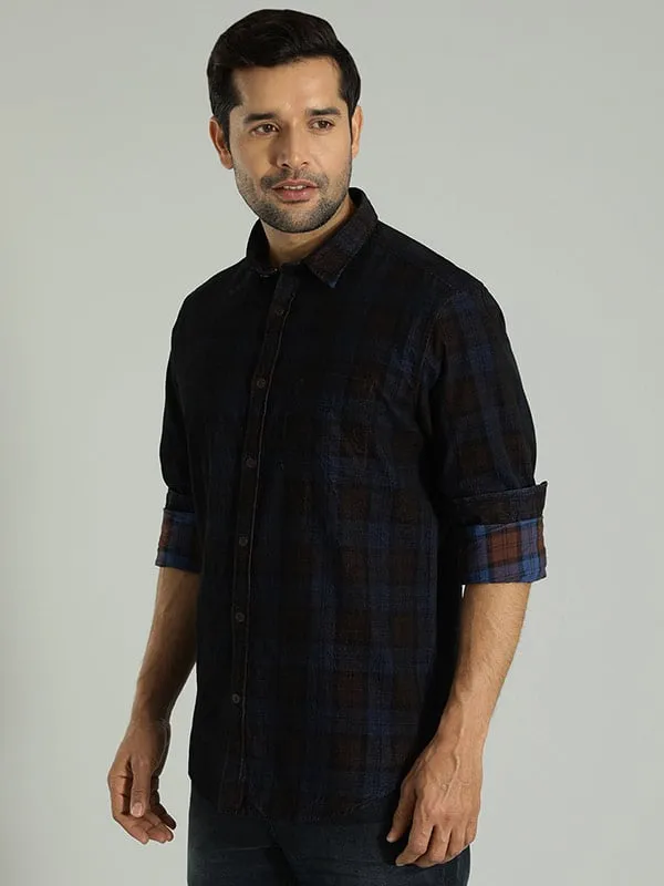 Men Checked Full Sleeve Cotton Shirt