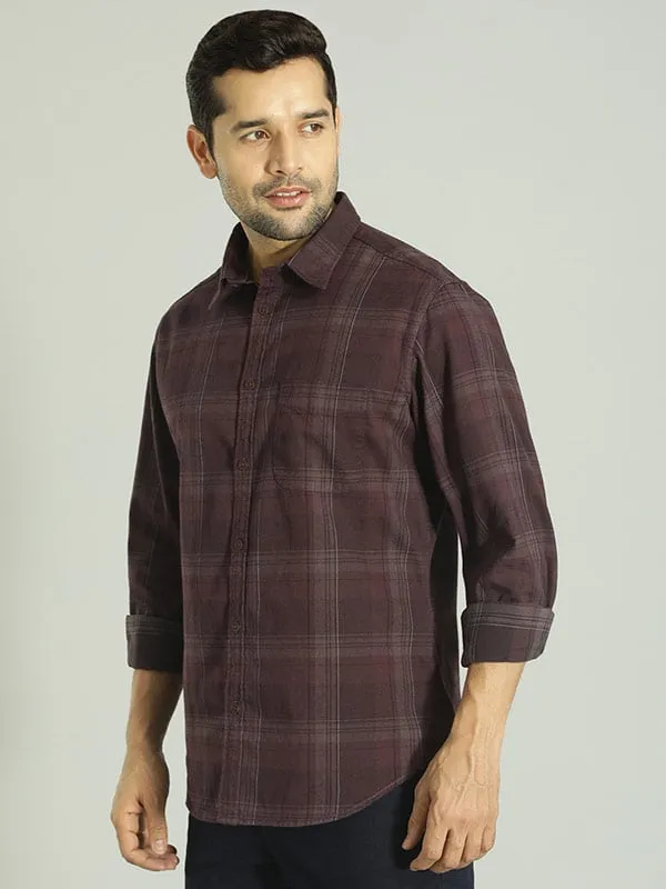 Men Checked Full Sleeve Cotton Shirt