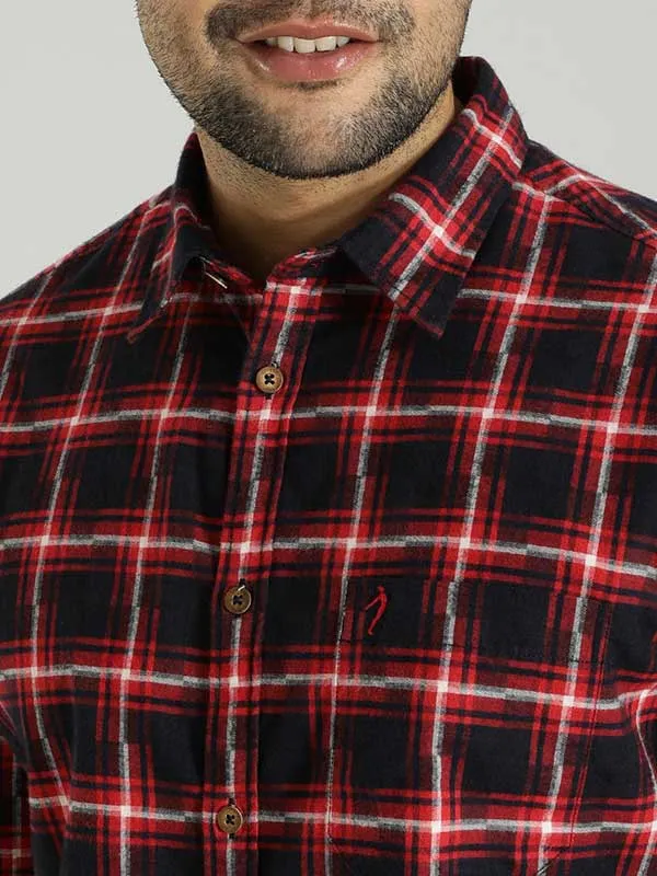 Men Checked Full Sleeve Cotton Shirt