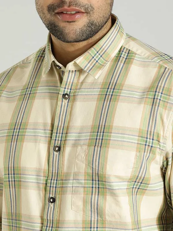 Men Checked Full Sleeve Cotton Shirt