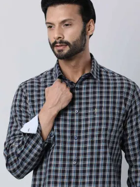 Men Checked Full Sleeve Cotton Shirt