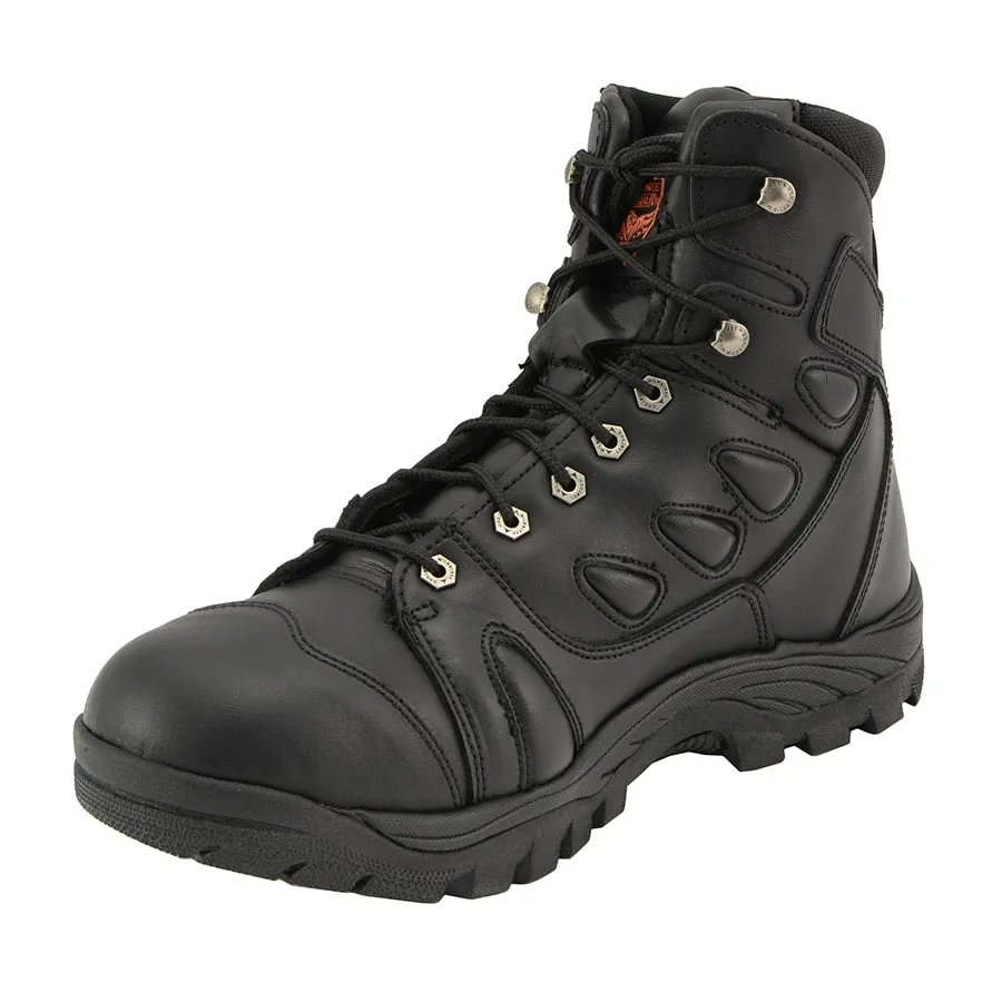 Men’s 6” All Leather Tactical Boot w/ Side Zipper