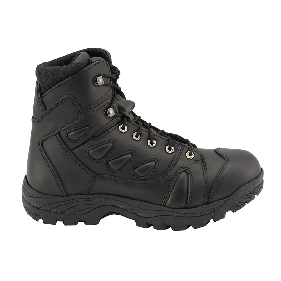 Men’s 6” All Leather Tactical Boot w/ Side Zipper