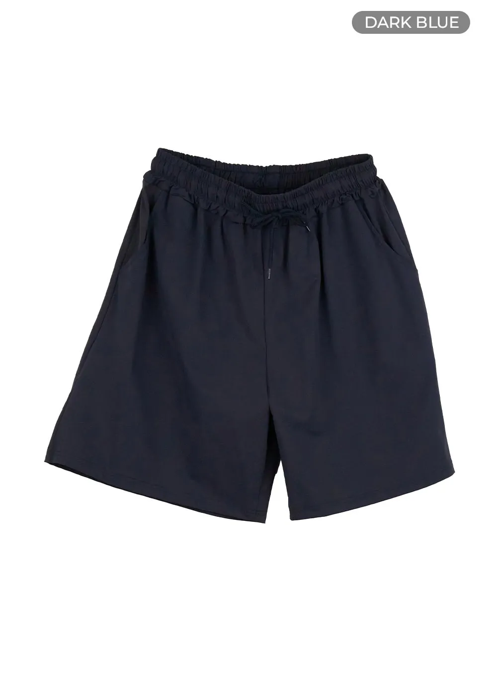 Men's Activewear Solid Shorts (Dark Blue) IU414