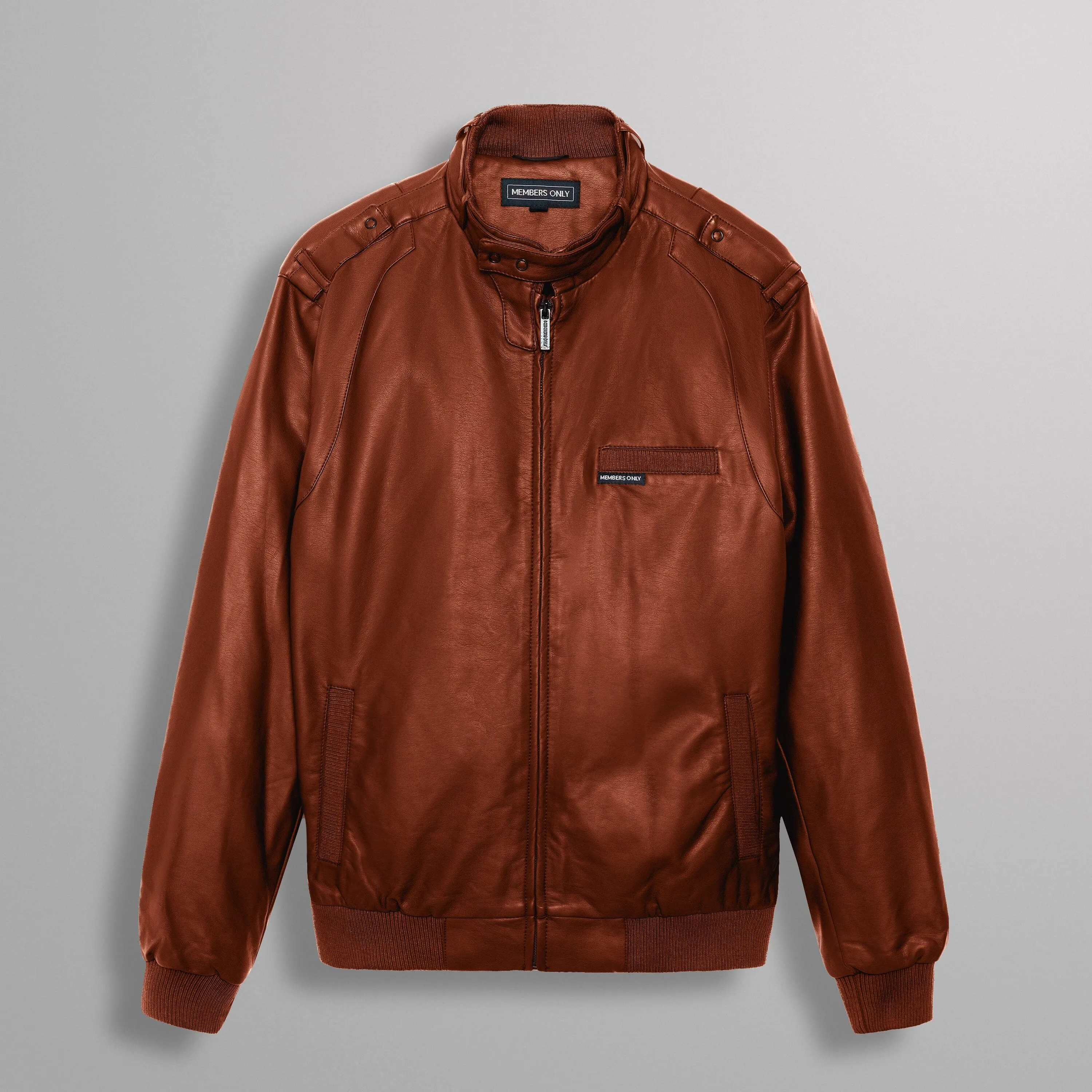 Men's Faux Leather Iconic Racer Jacket