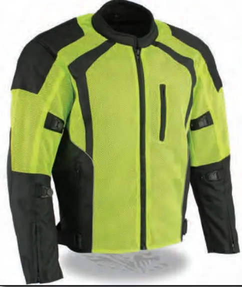 Men’s Mesh Racer Jacket W/ Reflective Piping