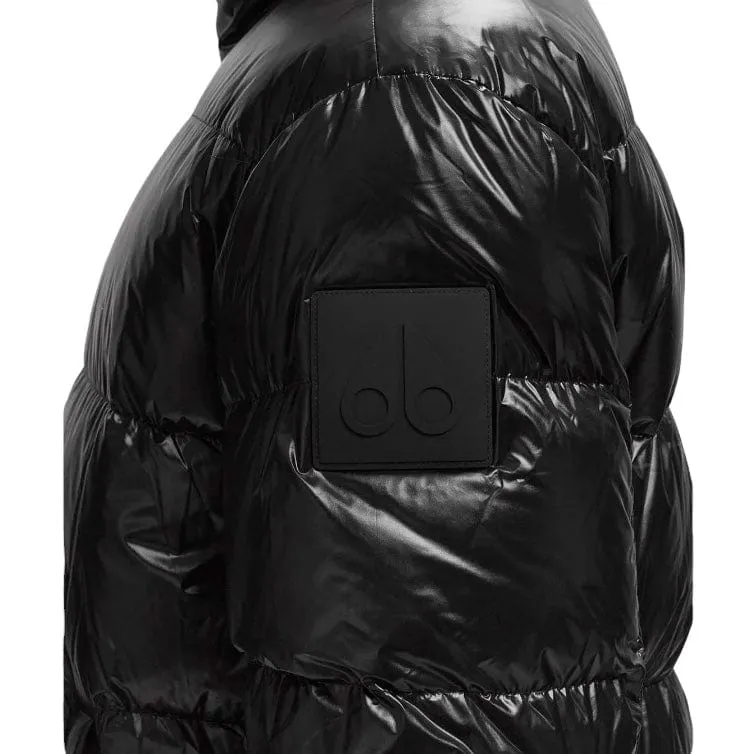 Moose Knuckles Kings Shiny Down Puffer (Black) M34MJ144H1