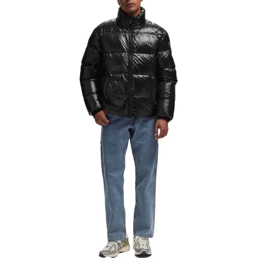 Moose Knuckles Kings Shiny Down Puffer (Black) M34MJ144H1