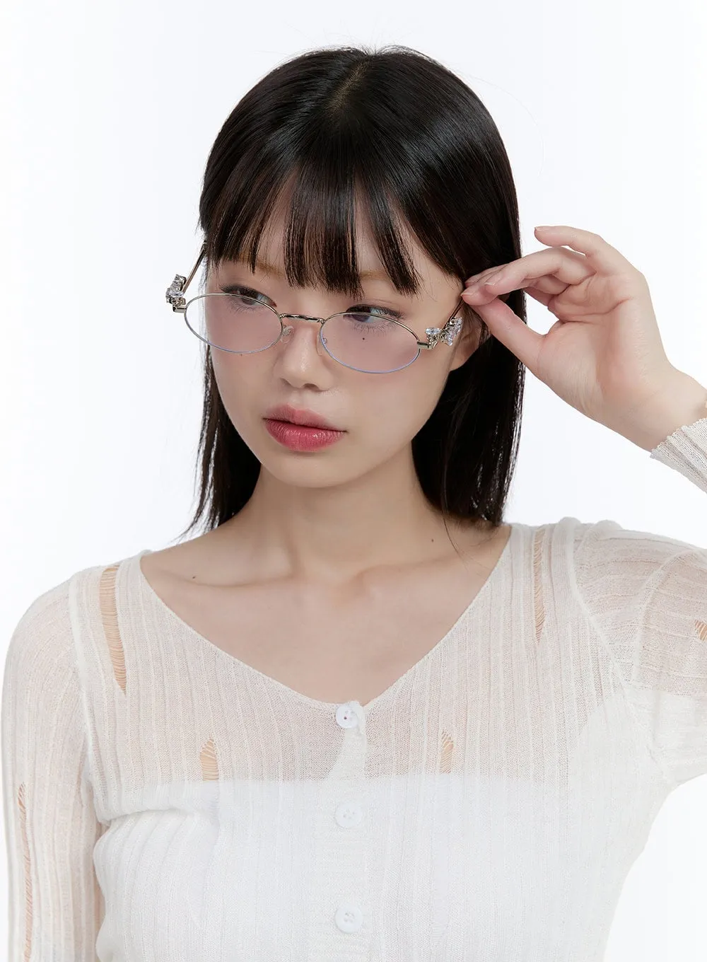 Oval Gemstone Glasses CG412