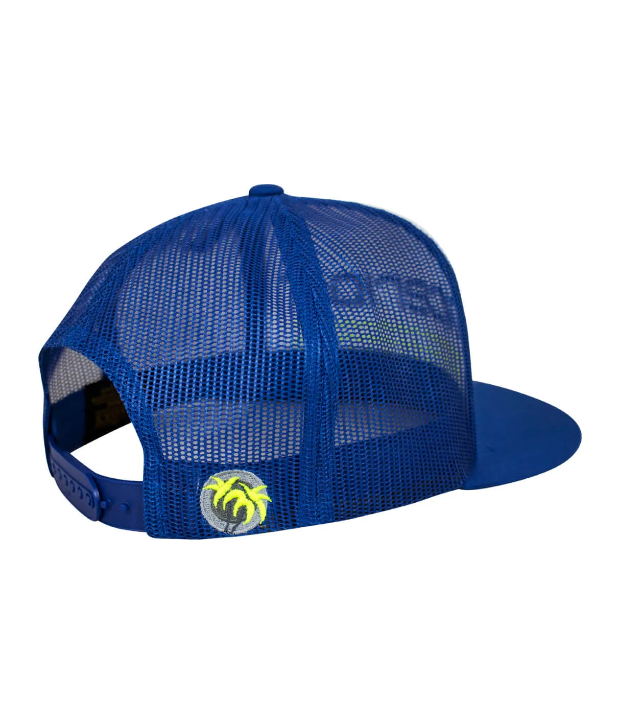 "On The Water - Center" Royal Blue Trucker Hat