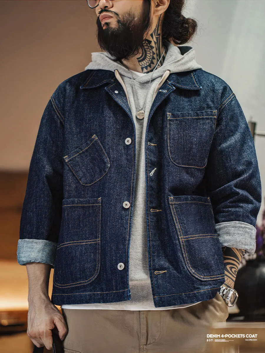 Retro Four-pocket Denim Jacket