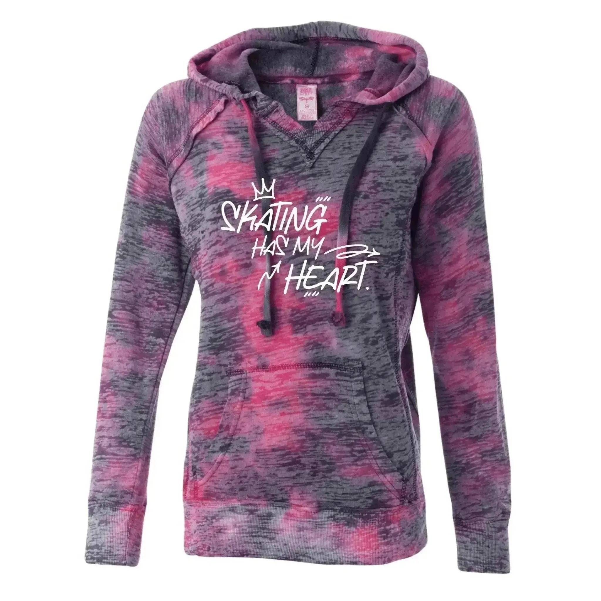 Skating Has My Heart Burnout Hooded Sweatshirt