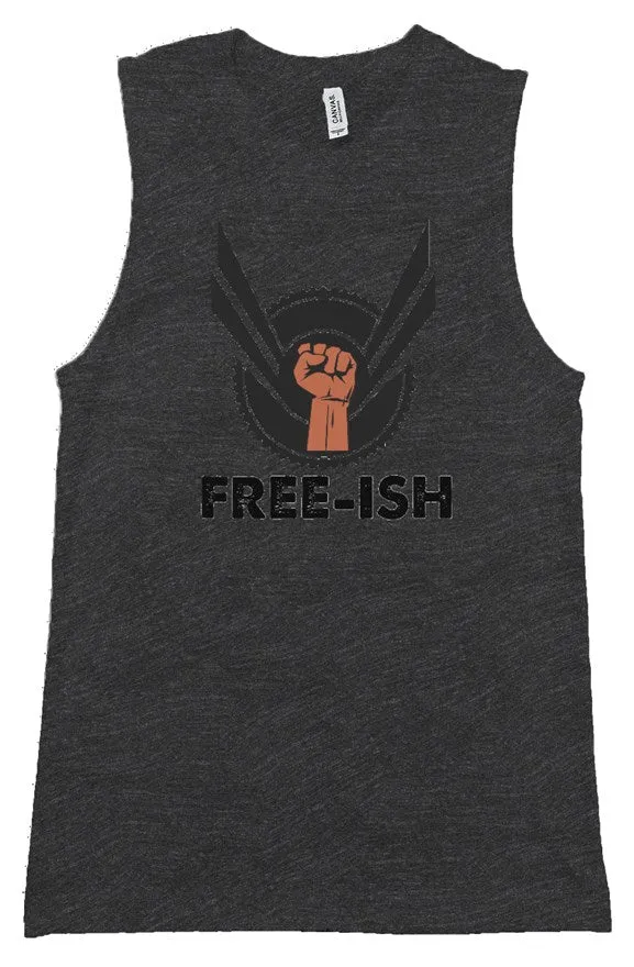 SMF Dark Gray FREE-ISH unisex muscle tank