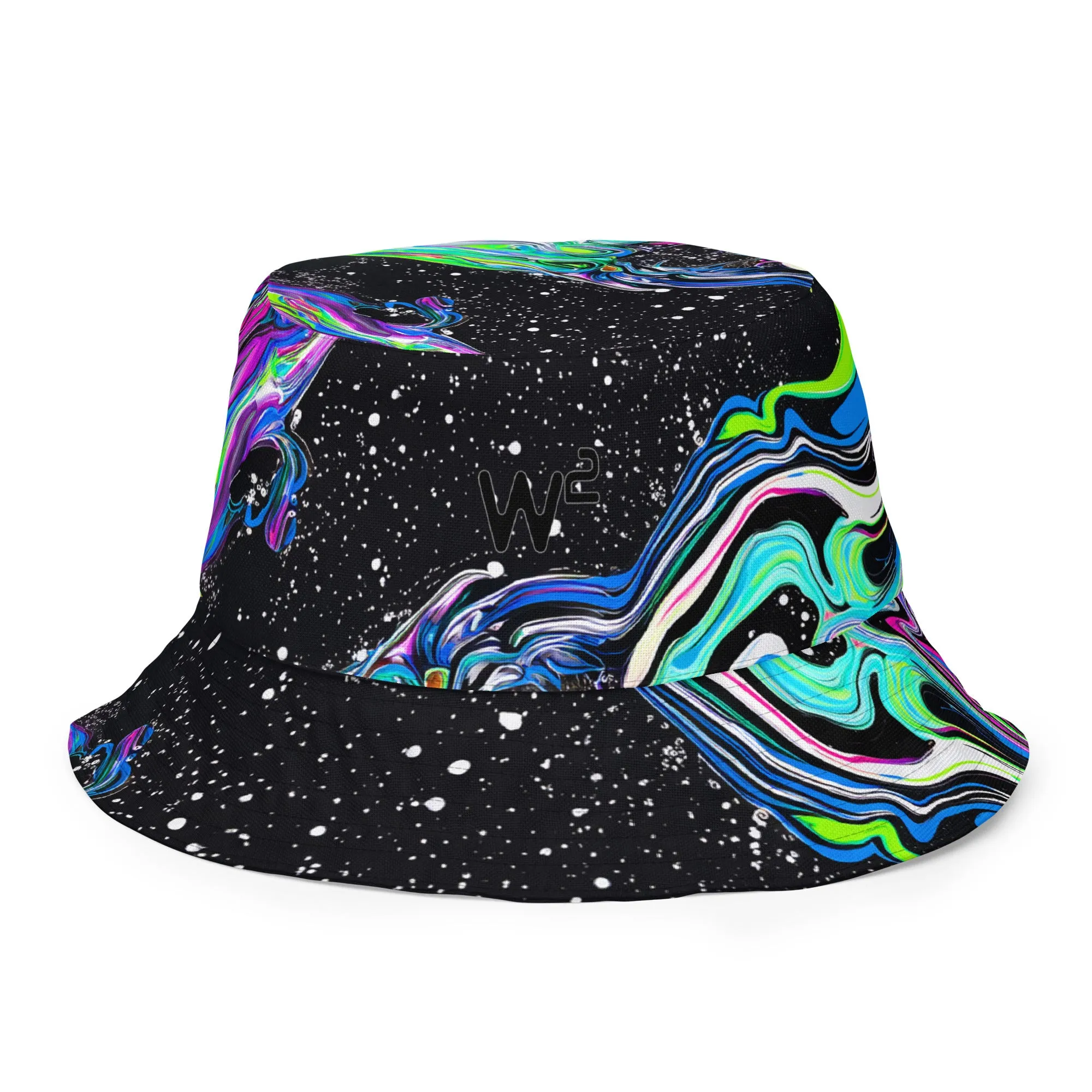 Trippy Colors Reversible bucket hat