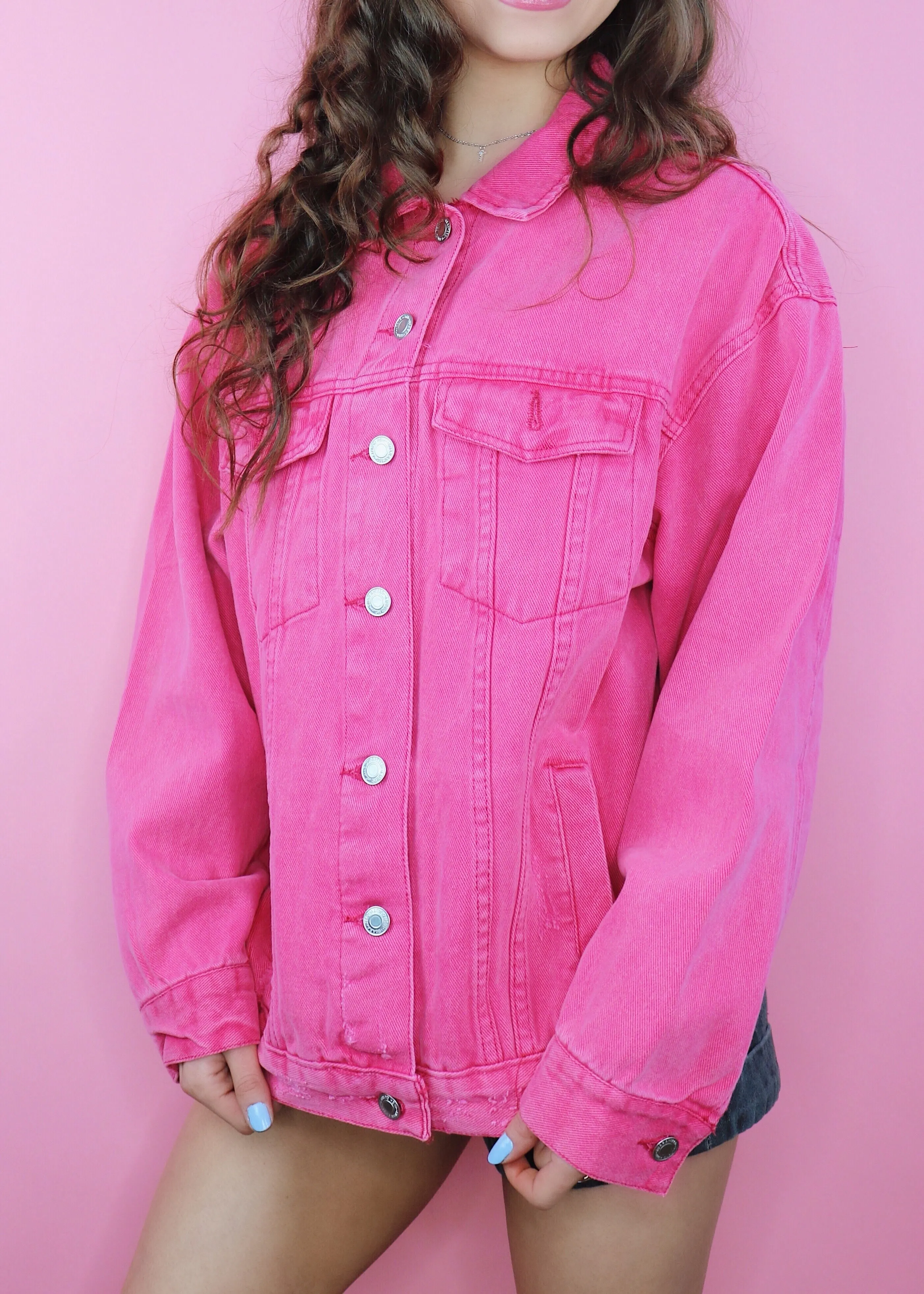 Watermelon Denim Jacket