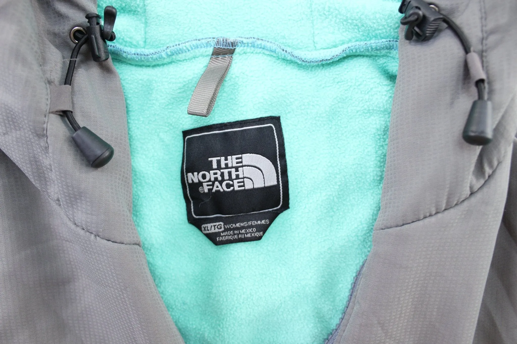 Women' s The North Face Tiffany Blue & Grey Hooded Zip Up Jacket