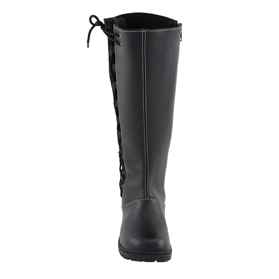 Women’s 17” Lace Side Boot W/ Contrast Stitching