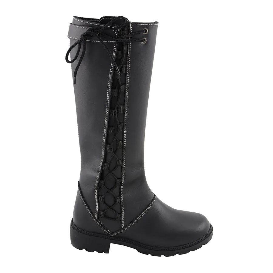 Women’s 17” Lace Side Boot W/ Contrast Stitching