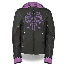 Women’s 3/4 Jacket w/ Reflective Tribal Detail