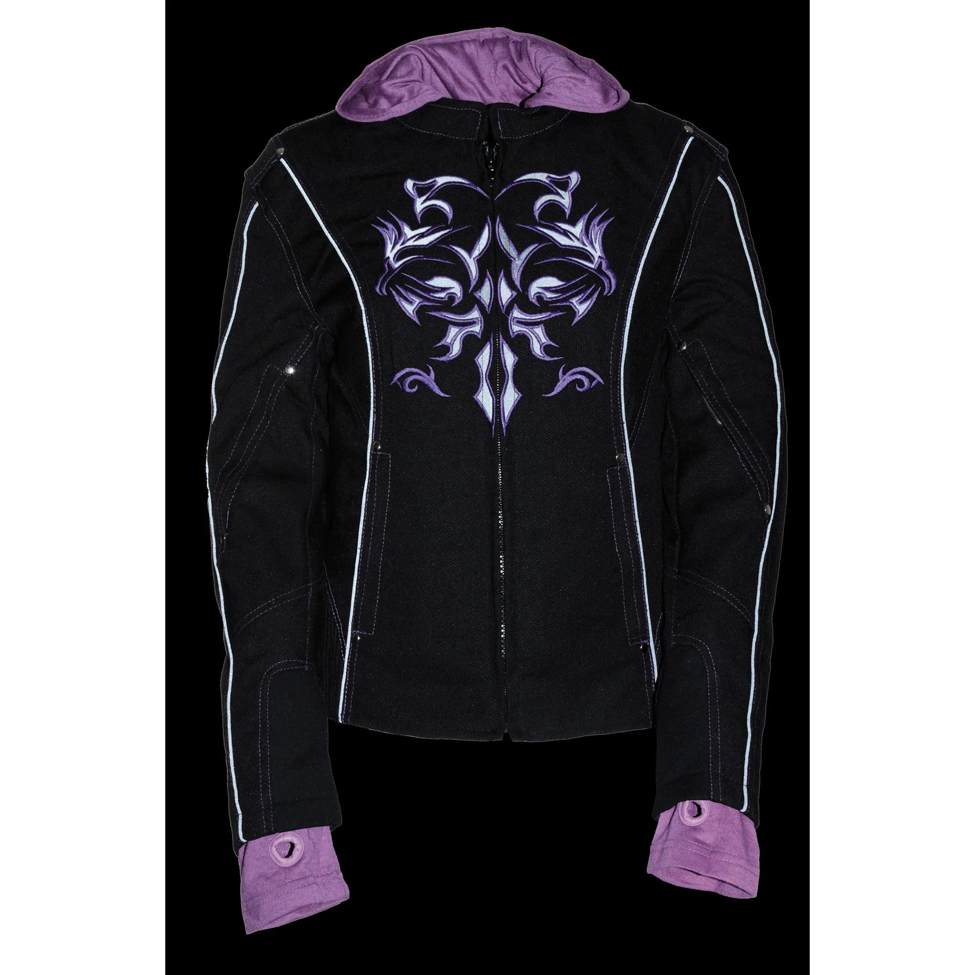 Women’s 3/4 Jacket w/ Reflective Tribal Detail