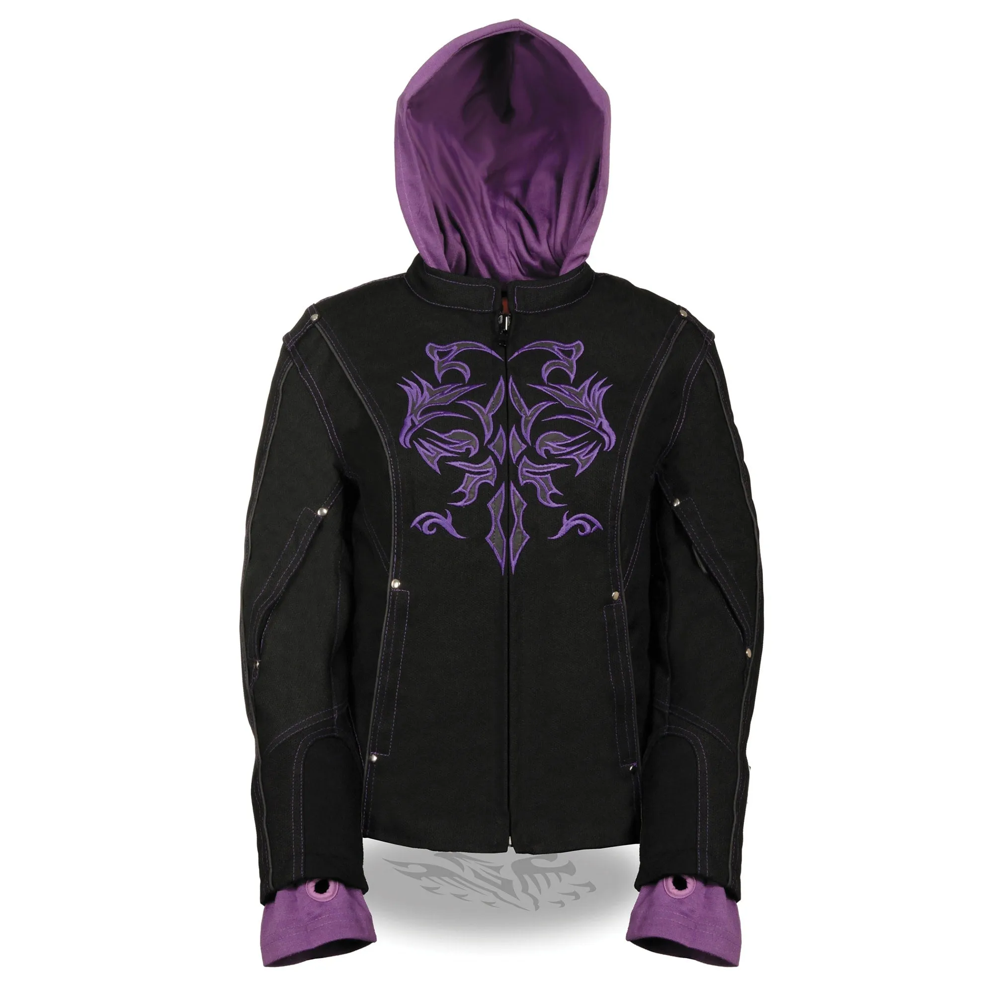 Women’s 3/4 Jacket w/ Reflective Tribal Detail