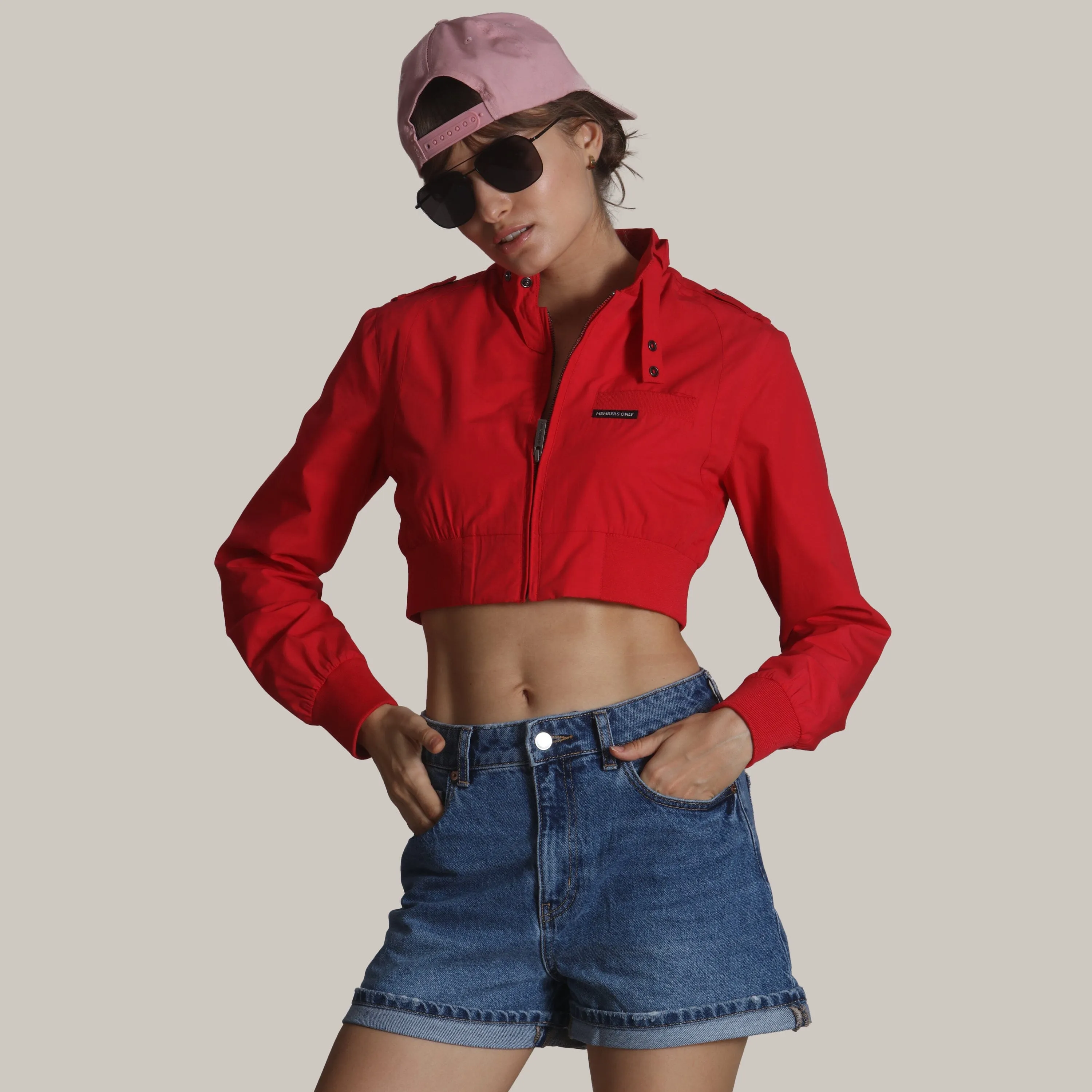 Women's Mini Cropped Racer Jacket