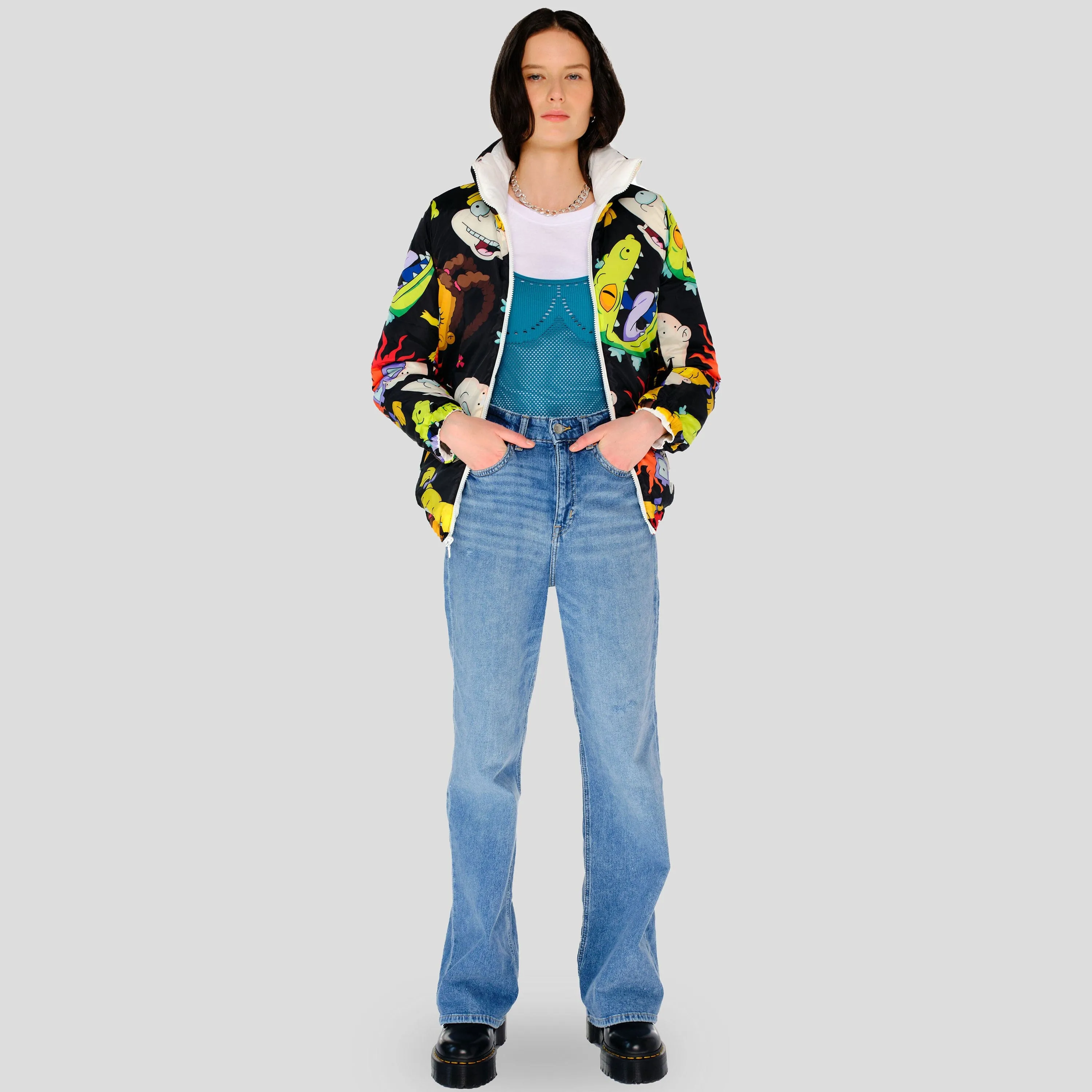 Women's Rugrats Reversible Cire Puffer Jacket - FINAL SALE