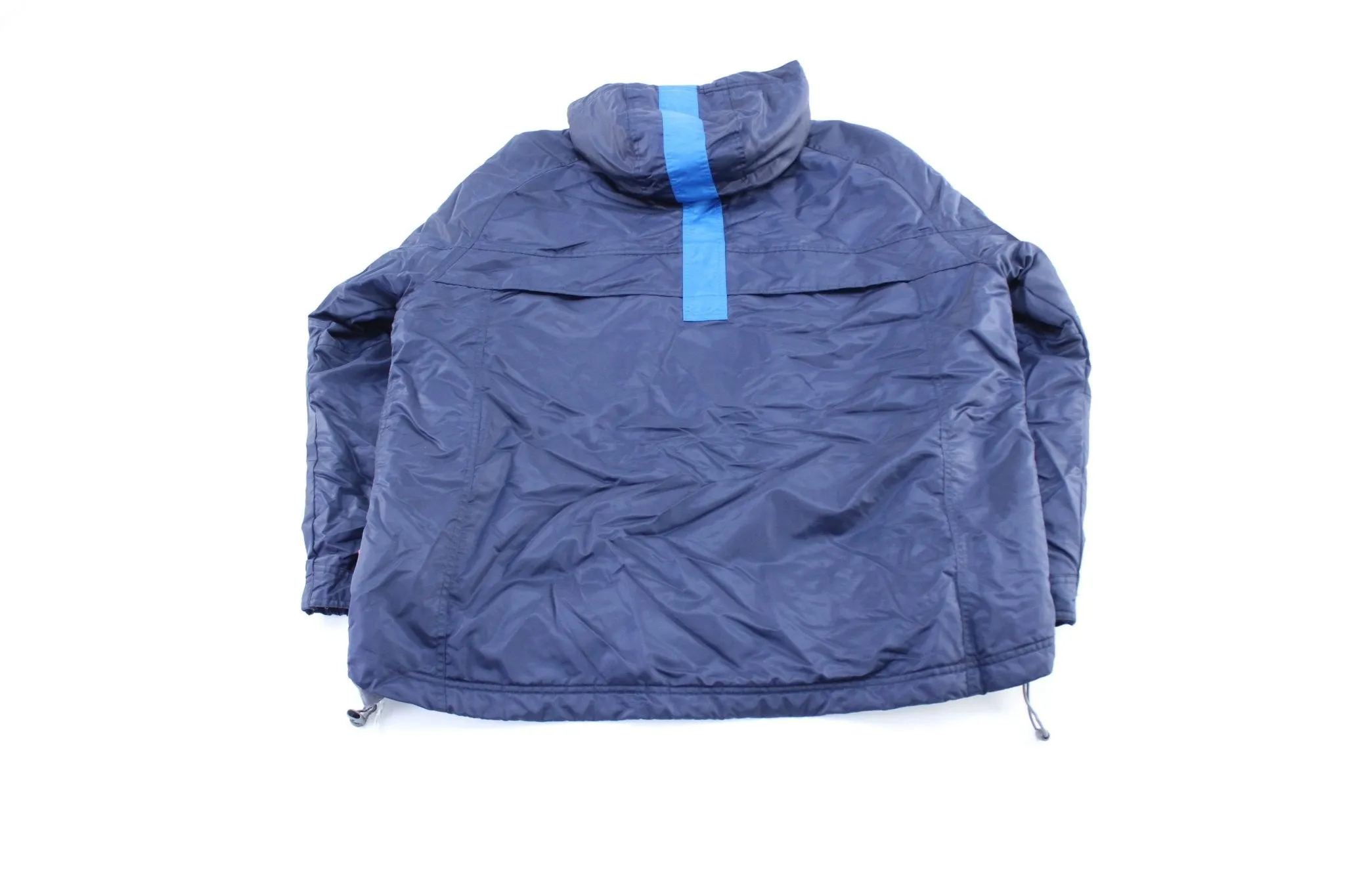 Y2K Nike Embroidered Logo Blue Hooded Zip Up Jacket